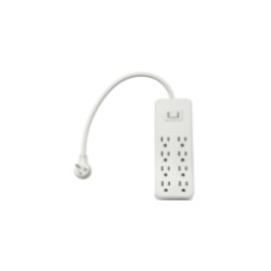 SOCKET-OUTLET 8-WAY 3*2.08mm2（14AWG） 1.5M WITH SWITCH /WITH 450J SURGE PROTECTION /WHITE /MX O45