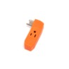 ADAPTOR 3-WAY 15A /SIDE PLUG /ORANGE /MX