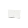 MAX SERIES /FLUSH-MOUNTED SWITCH TWO GANG ONE WAY /WHITE /MX