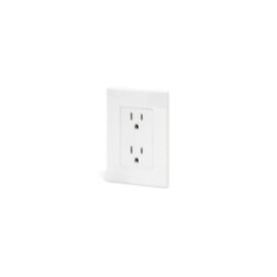 FLUSH-MOUNTED SOCKET 2-WAY /WHITE /MX