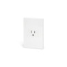 FLUSH-MOUNTED SOCKET 1-WAY /WHITE /MX