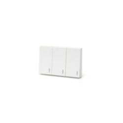 MAX SERIES /FLUSH-MOUNTED SWITCH THREE GANG TWO WAY /WHITE /MX