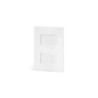 FLUSH-MOUNTED SWITCH TWO GANG ONE WAY /WHITE /MX