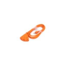 EXTENSION CORD 3-WAY 3*1.31mm2（16AWG）3M SJTW/CYLINDER /ORANGE /MX