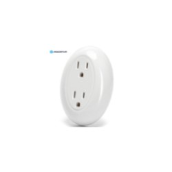 SURFACE-MOUNTED SOCKET /2-WAY /WHITE /MX O42