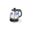 Electric kettle Glass & Plastic 1200W 1.0L (with insulated tea filter) Black MX/Abel