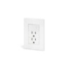 FLUSH-MOUNTED SWITCH & SOCKET COMBINATION /ONE GANG TWO WAY+ 2-WAY SOCKET /WHITE /MX