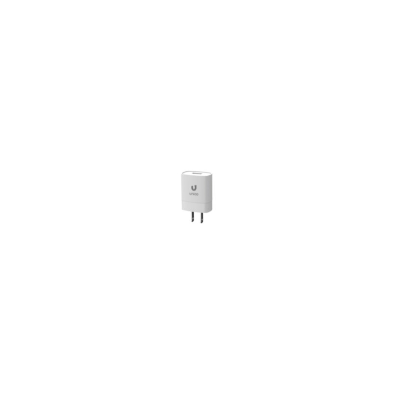 Cargador hogar con conector tipo A, 1A, estándar americano, modelo HC1598, blanco, 1 puerto USB