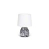 CERAMIC TABLE LAMP WHITE LAMPSHADE BLACK  MARBLE BASE E27/BULB EXCLUDED/MX M13