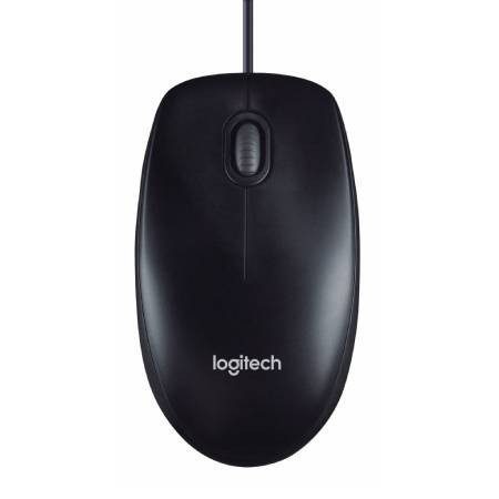 MOUSE LOGITECH M90, ALÁMBRICO, USB, 1000DPI, NEGRO – PARA MAC/PC