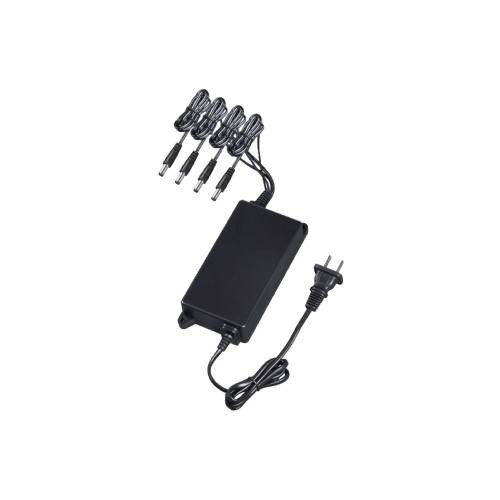 ADAPTADOR DE CORRIENTE PFM322 DAHUA, ENTRADA 100V-240V, SALIDA 12V, 0.7A, 4 CANALES INDEPENDIENTES, NEGRO, PFM322
