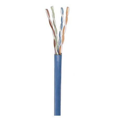BOBINA CABLE INTELLINET CAT 5E CCA UTP 305M SÓLIDA, INTERIOR, COLOR AZUL