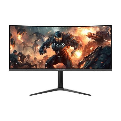 MONITOR GAMER CURVO BALAM RUSH BR-940733 LED 34?, 3440X1440 ULTRA WIDE QUAD HD, G-SYNC/FREESYNC, 165HZ, HDMI/DISPLAYPORT, BOCINA