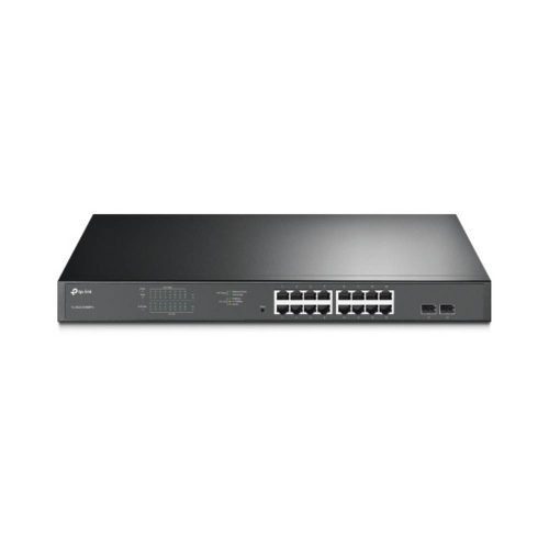 SWITCH TP-LINK GIGABIT ETHERNET JETSTREAM, 16 PUERTOS POE+,2 PUERTOS SFP HASTA 192W, 10/100/1000MBPS, 36GBIT/S, 8000 ENTRADAS, A