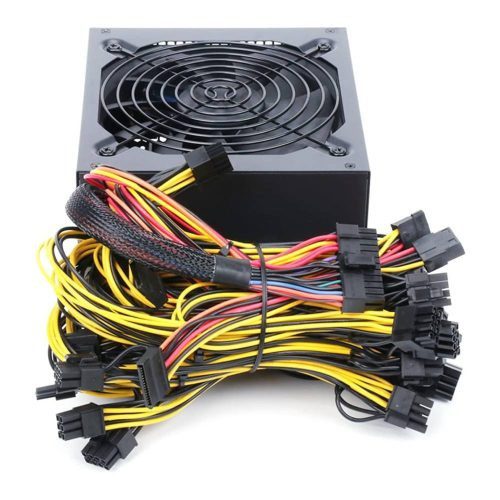 EAMOM FUENTE DE ALIMENTACIÓN MINERA 2000W PSU ATX, ACTIVO PFC, EMC INTERFERENCIA ANTI-ELECTROMAGNÉTICA, VENTILADOR DE RODAMIENTO