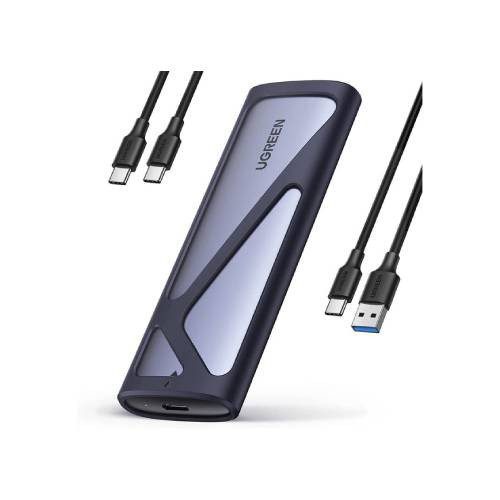 GABINETE (ENCLOSURE) UGREEN DE SSD 90264 M.2, USB-C, GRIS, 90264