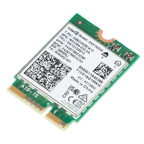 ADAPTADOR INTEL AX211 WIFI 6E TRI-BANDA, HASTA 2.4 GBPS INTERFAZ CNVIO2 M.2 PARA PCS SOPORTE BLUETOOTH 5.3 REQUIERE CPUS INTEL D