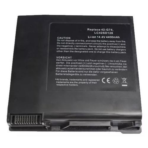 BATERIA DE REEMPLAZO COMPATIBLE CON ASUS G74 G74S G74SX A42-G74 LC42SD128