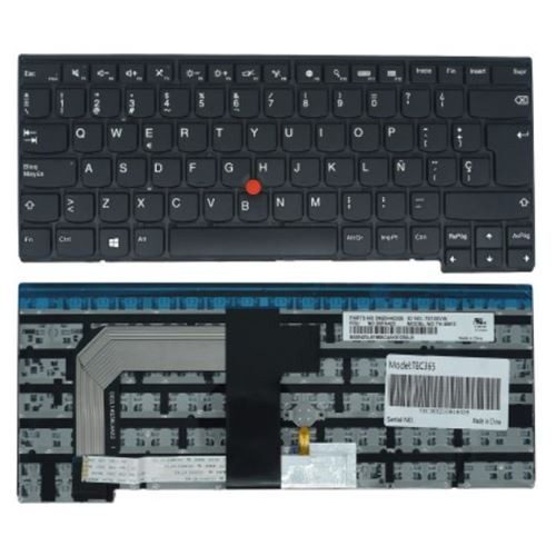 TECLADO PARA LAPTOP BATTERY FIRST BFT365 PARA LENOVO THINKPAD T460S T470S (NO COMPATIBLE CON T460 T460P T470 T470P)