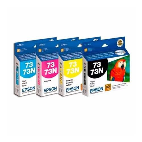 BUNDLE 4 TINTAS EPSON 73/N ORIGINAL