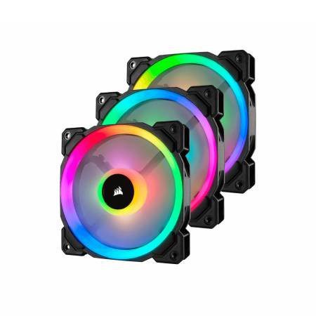 VENTILADOR CORSAIR LL120 RGB, 120MM, 600 – 1500RPM – 3 PIEZAS