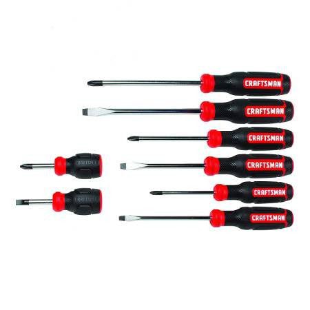 CRAFTSMAN JUEGO DE DESTORNILLADORES, SURTIDOS, 8 PIEZAS (CMHT65075)