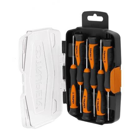 TRUPER JOY-6L, JUEGO CON 6 DESARMADORES DE JOYERO LARGOS O DE PRECISIÓN