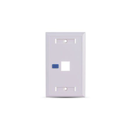 SAXXON A1751E – PLACA DE PARED / VERTICAL / 1 PUERTO TIPO KEYSTONE / COLOR BLANCO