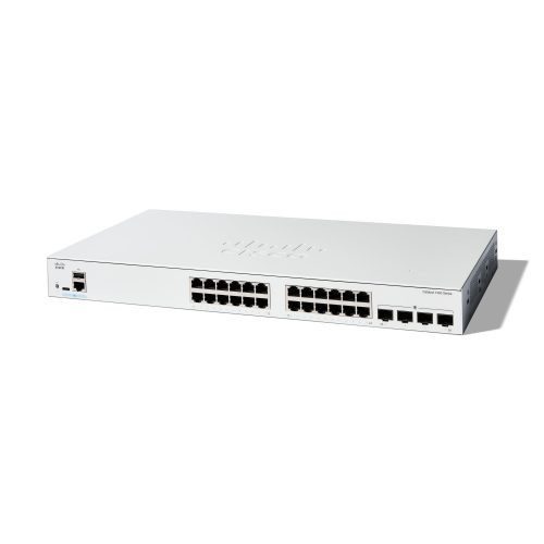 SWITCH CISCO GIGABIT ETHERNET CATALYST 1200, 24 PUERTOS 10/100/1000MBPS + 4 PUERTOS SFP, 56 GBIT/S, 8000 ENTRADAS – ADMINISTRABL
