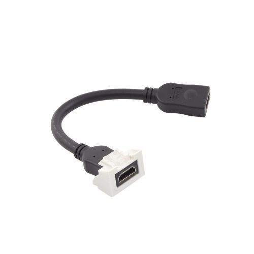 ADAPTADOR HDMI SIEMON CON PIGTAIL HEMBRA-HEMBRA, PARA VÍDEO 720, 1080P, 4K UHD COMPATIBLE CON FACEPLATES MAX SIEMON DE 2 SALIDAS