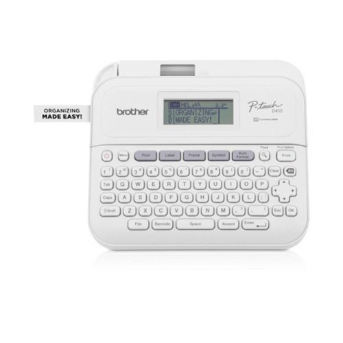 ROTULADOR BROTHER P-TOUCH PT-D410, TRANSFERENCIA TÉRMICA, 180 X 180 DPI, BLANCO, PTD410