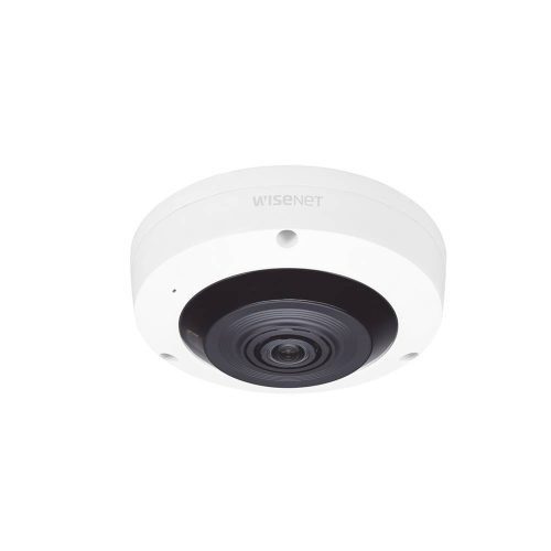 CÁMARA DE SEGURIDAD HANWHA TECHWIN WISENET IP FISHEYE IP INTERIOR 6 MEGAPIXEL, WDR 120DB, IR 15M, PTZ DIGITAL 8X, VIDEO ANALÍTIC