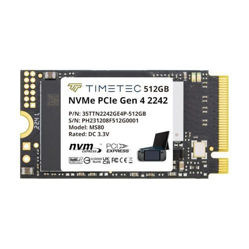 UNIDAD DE MEMORIA SSD NVME TIMETEC SSD M.2 2242 NVME PCIE GEN4X4