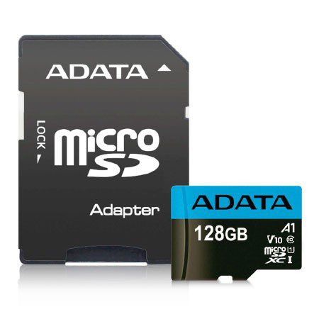 MEMORIA ADATA MICRO SDXC/SDHC UHS-I 128GB CLASE 10 A1 100MB/25MB SEG V10 C/ADAPTADOR