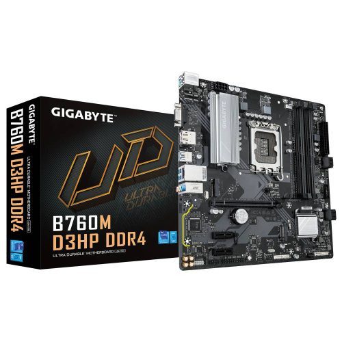 TARJETA MADRE GIGABYTE B760M D3HP DDR4, MICRO-ATX, LGA 1700, INTEL B760, 128GB DDR4, HDMI/DP PARA INTEL, B760M D3HP DDR4