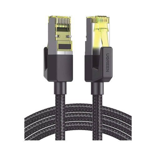 CABLE ETHERNET UGREEN CAT7 CLASS? F/FTP DE 3 METROS, CON MALLA DE NYLON PARA MAYOR DURABILIDAD, ALTA VELOCIDAD Y CONEXIÓN ESTABL