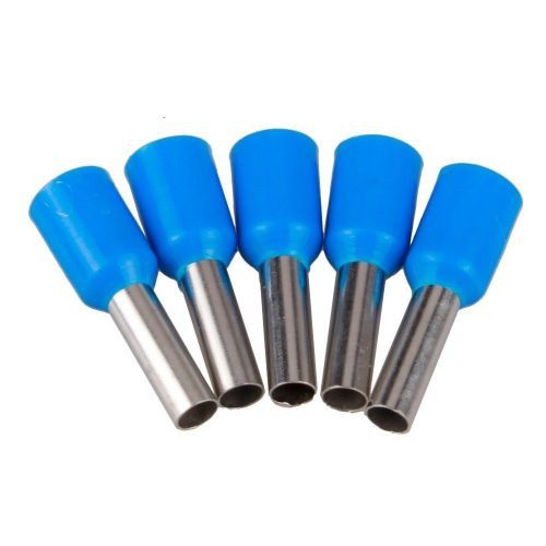 ZAPATA TIPO FERRUL AISLADA, E2508, 2.5 MM², 1000 PIEZAS PARA CABLE DE 14 AWG CONECTOR TIPO TUBO, COLOR AZUL