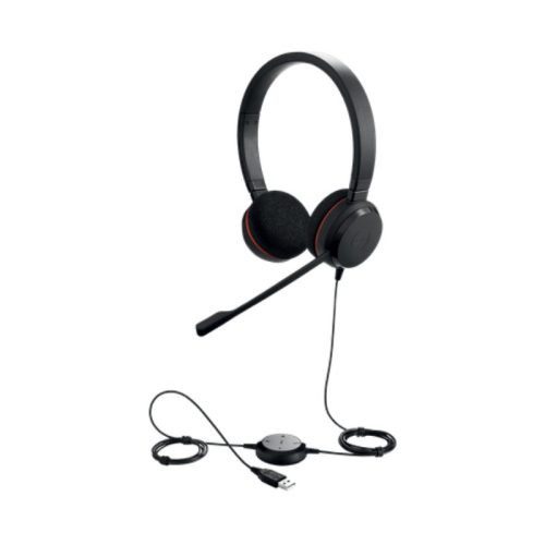 JABRA AUDÍFONOS CON MICRÓFONO EVOLVE 20 UC STEREO, ALÁMBRICO, USB, NEGRO, 4999-829-209