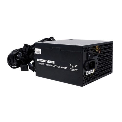 FUENTE DE PODER NACEB NA-0625 80 PLUS BRONZE, 20+4 PIN ATX, 4 MOLEX, 120MM, 700W, NA-0625