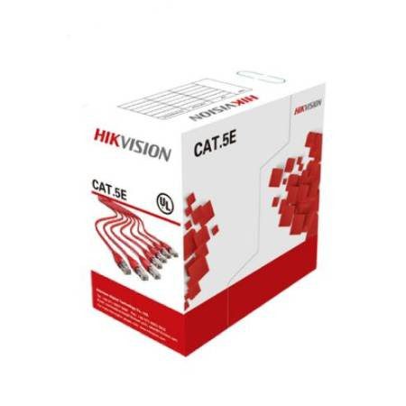 HIKVISION BOBINA DE CABLE CAT5E UTP, 100 METROS, BLANCO, DS-1LN5E-S-100
