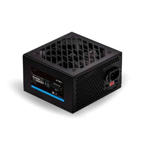 FUENTE DE PODER ACTECK BLAZAR EVO FT600E, 20+4 PIN ATX, 120MM, 600W, NEGRO, ES-05003E