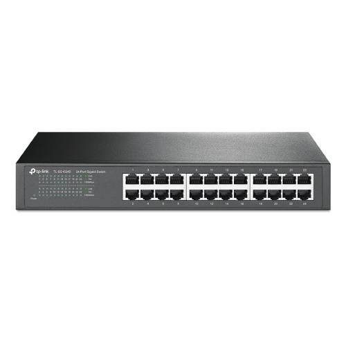 SWITCH TP-LINK GIGABIT ETHERNET TL-SG1024D, 24 PUERTOS 10/100/1000MBPS, 48 GBIT/S, 8000 ENTRADAS – NO ADMINISTRABLE, TL-SG1024D