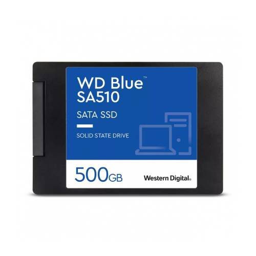 UNIDAD DE ESTADO SOLIDO SSD WESTERN DIGITAL WD BLUE SA510, 500GB, SATA III, 2.5?, 7MM, WDS500G3B0A