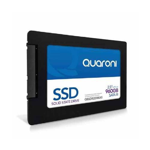 UNIDAD DE ESTADO SOLIDO SSD QUARONI QSSDS25960G, 960GB, SATA III, 2.5?, QSSDS25960G