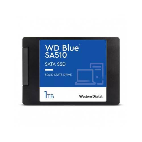 UNIDAD DE ESTADO SOLIDO SSD WESTERN DIGITAL WD BLUE SA510, 1TB, SATA III, 2.5”, 7MM, WDS100T3B0A