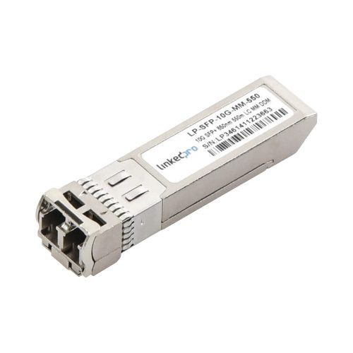 TRANSCEPTOR ÓPTICO SFP+ (MINI-GBIC), MULTIMODO 850 NM, 10 GBPS, 10GBASE-SR, CONECTORES LC/UPC DÚPLEX, DDM, HASTA 550 M, LP-SFP-1
