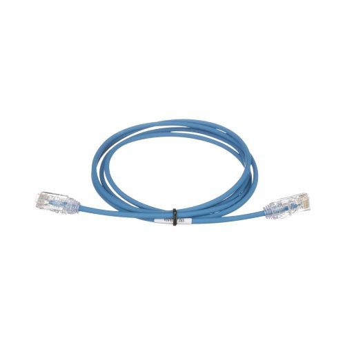 CABLE DE PARCHEO PANDUIT TX6, UTP CAT6, DIÁMETRO REDUCIDO (28AWG), COLOR AZUL, 3FT, UTP28SP3BU